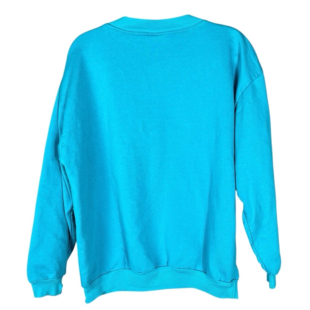 Vintage 80s/90s M.S. Dreamward Crewneck Sweatshirt Men’s Large Teal Nautical USA - Picture 2 of 9